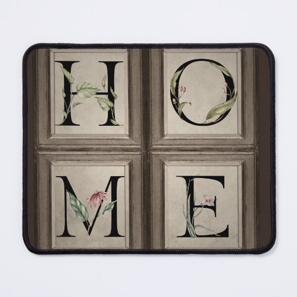 Item preview, Vintage Home Framed Floral Illustrated Letters designed and sold by WesternExposure.