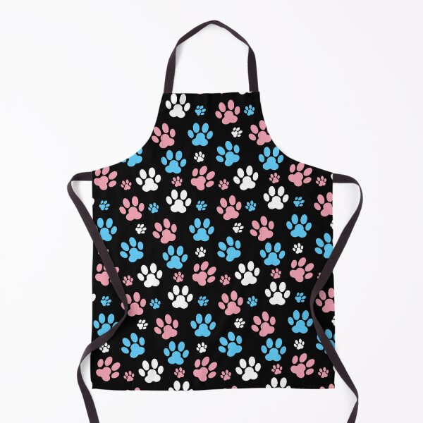 Item preview, Dog Paw Prints Trans. Transgender Pride designed and sold by Subtle Pride Shop.