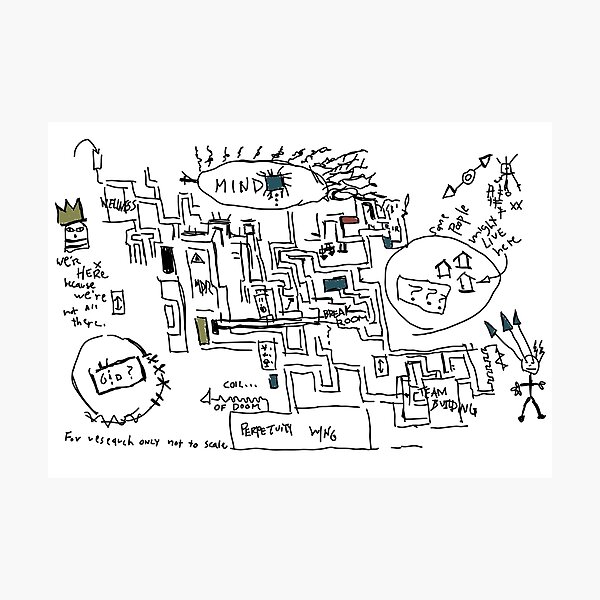 Petey's Lumon Map (Severance) Photographic Print
