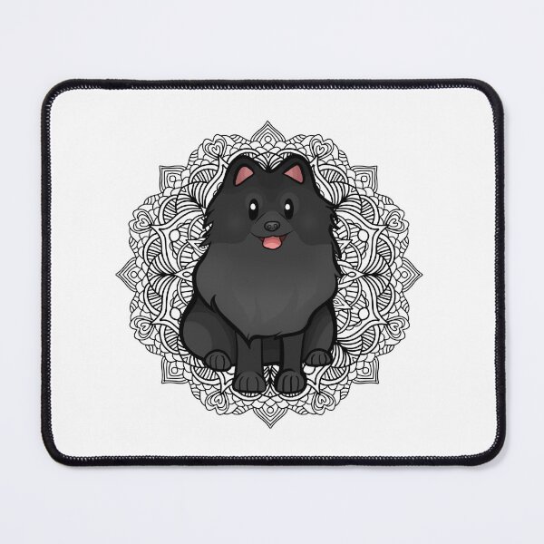 Item preview, Black Pomeranian Mandala designed and sold by Ahenix.