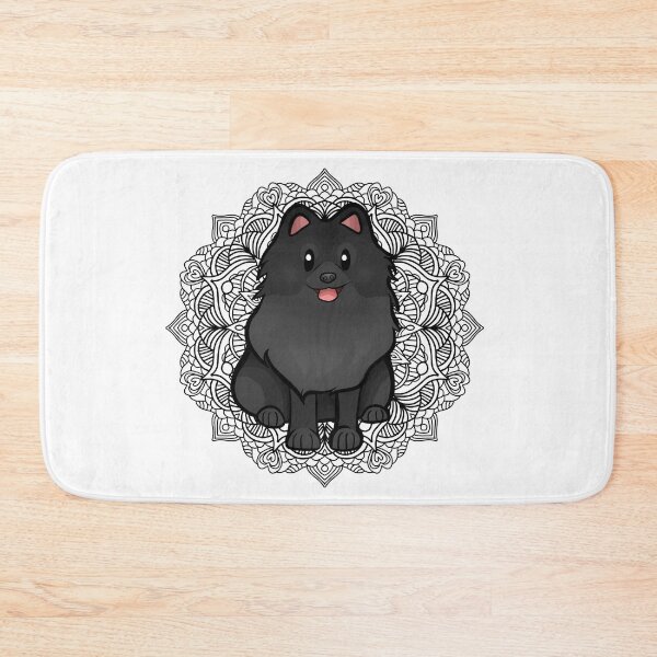 Item preview, Black Pomeranian Mandala designed and sold by Ahenix.