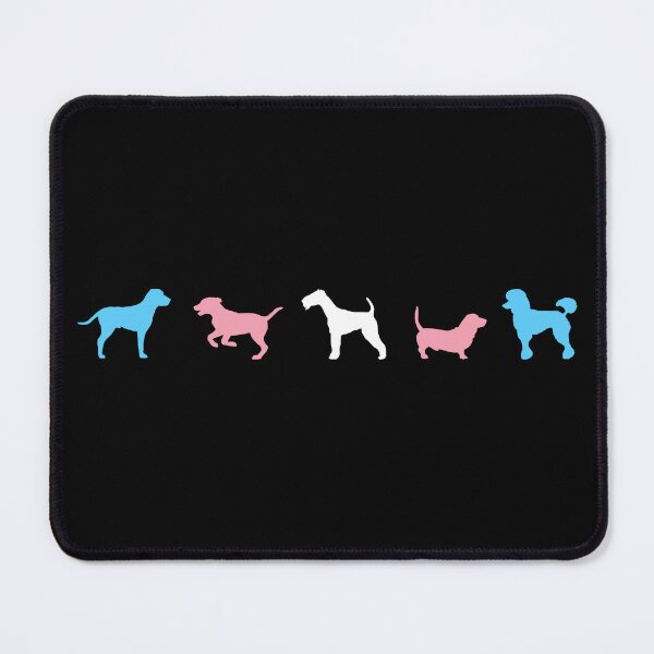 Item preview, Cute Dogs Trans. Transgender Pride designed and sold by Subtle Pride Shop.