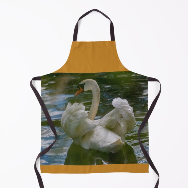 Item preview, swan with raised wings designed and sold by OskiOnTour.