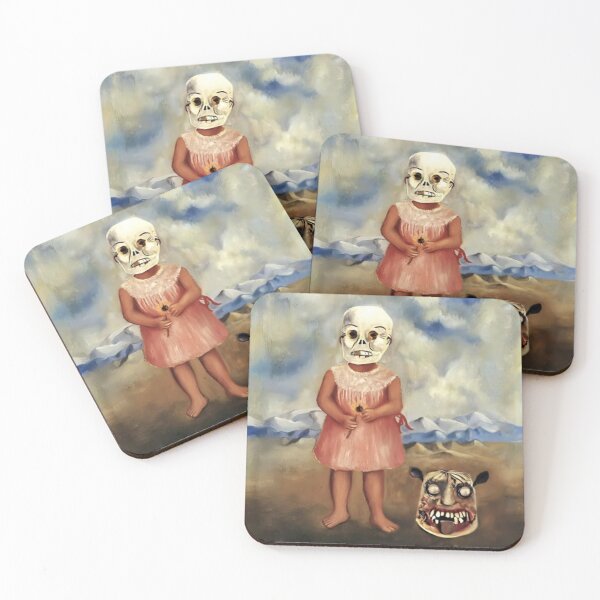 Item preview, Girl with Death Mask by Frida Kahlo designed and sold by FridaBubble.