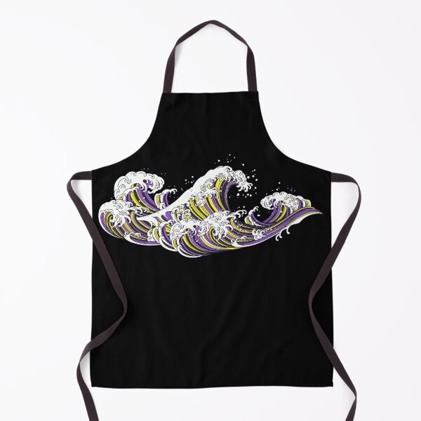 Item preview, Long Japanese Non Binary Wave. Nonbinary Pride designed and sold by Subtle Pride Shop.