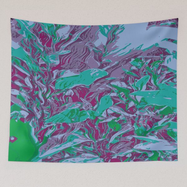 Item preview, GREEN NATURE WAVES designed and sold by Zala Farah.