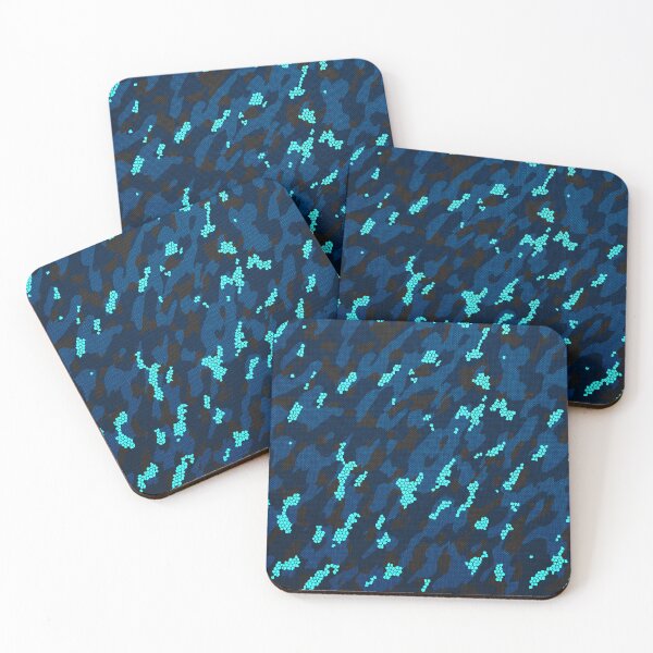 Item preview, Camouflage - Navy Blue and Cyan  designed and sold by Tshirtstory.