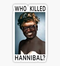Who Killed Hannibal (Black Font) Sticker