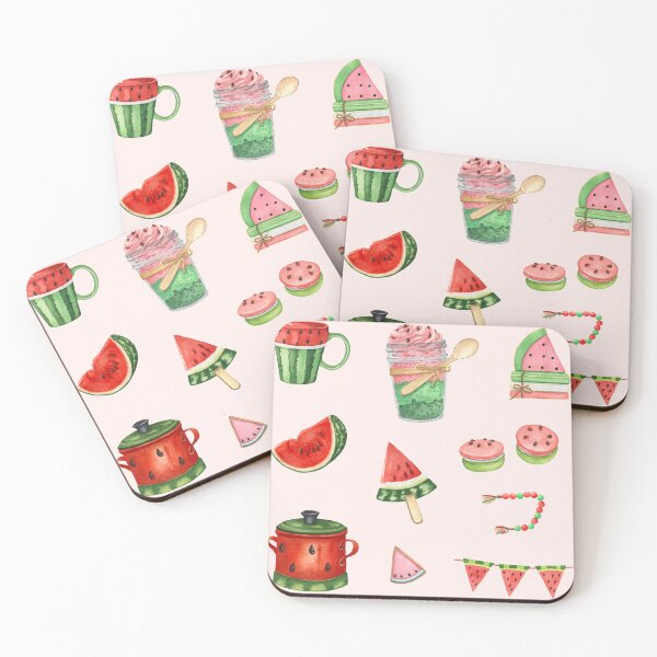 Item preview, Watermelon Sweets Kitchen Decor Watercolor Clipart Pack designed and sold by DaisyPaints.