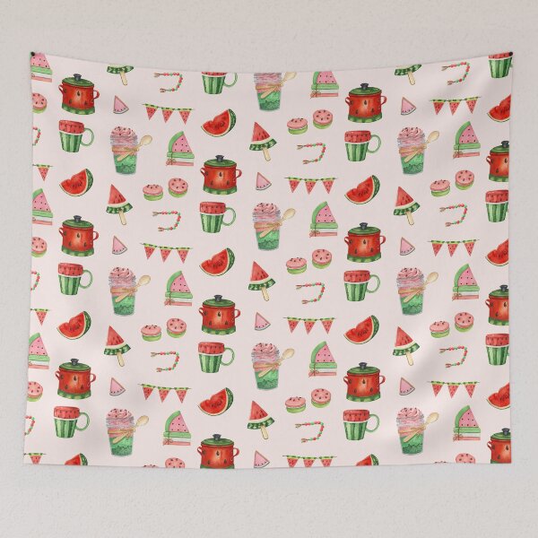 Item preview, Watermelon Sweets Kitchen Decor Watercolor Clipart Pack designed and sold by DaisyPaints.