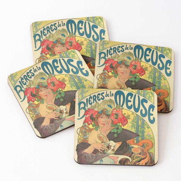Item preview, Bières de la Meuse (1897) - Alphonse Mucha designed and sold by SALON DES ARTS.