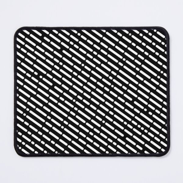 Item preview, White dashed lines pattern - Black designed and sold by MinEkkoArt.