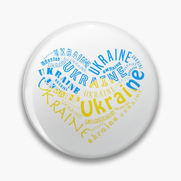 Item preview, Ukraine heart in different languages. Blue and yellow Ukrainian colors designed and sold by BeRudeShop.