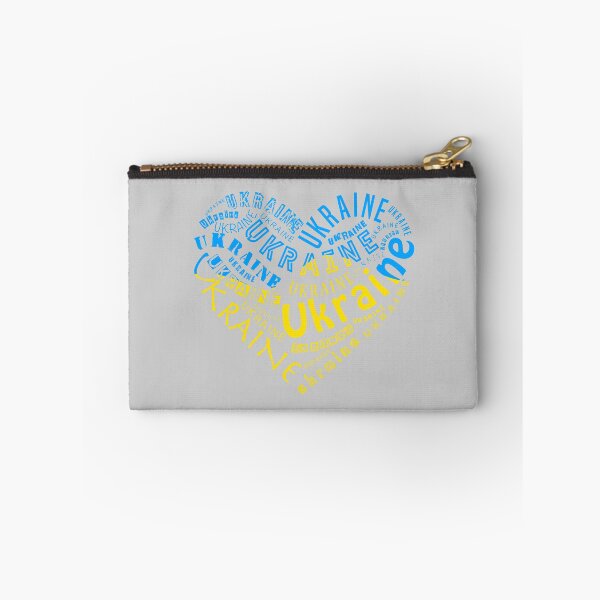 Item preview, Ukraine heart in different languages. Blue and yellow Ukrainian colors designed and sold by BeRudeShop.