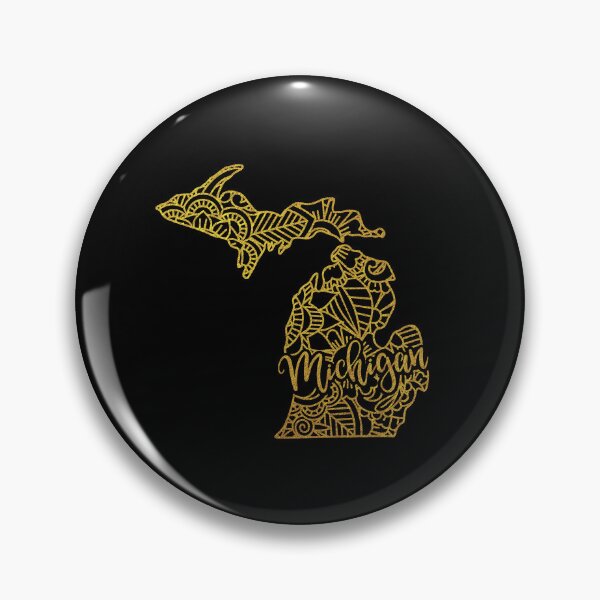 Item preview, Michigan Gold Map designed and sold by OutcastBrain.