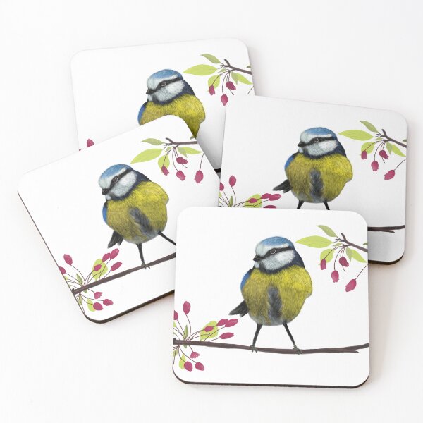 Item preview, Tit Bird Nature Illustration Spring designed and sold by Blessthings.
