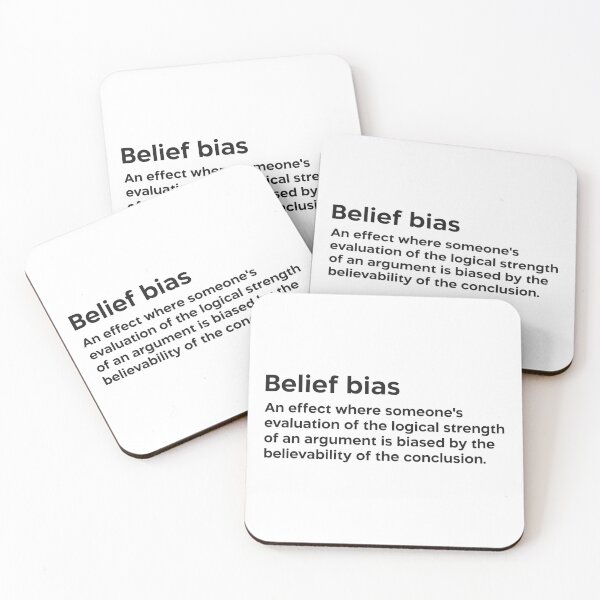 Item preview, Belief bias black designed and sold by EdimQuotes.
