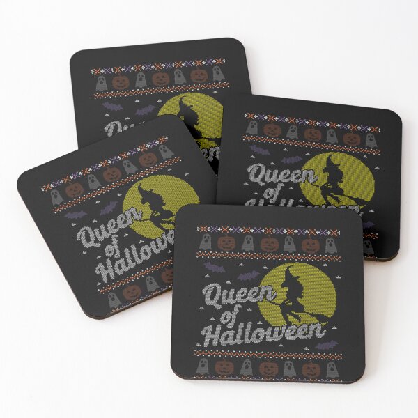 Aperçu de l'œuvre Funny Ugly Sweater Reine d'Halloween pour les femmes créée et vendue par Azhalltorm.