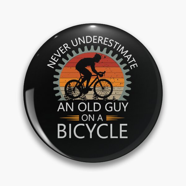 Item preview, An Old Guy On A Bicycle Cycling Vintage Never Underestimate  designed and sold by Mariaxjulio.