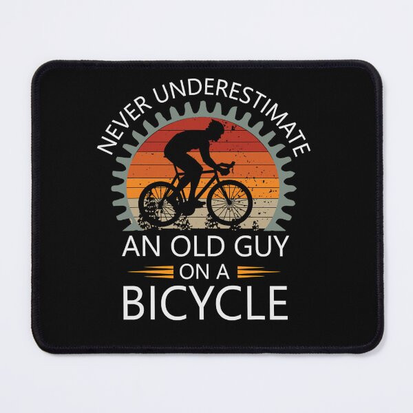 Item preview, An Old Guy On A Bicycle Cycling Vintage Never Underestimate designed and sold by Mariaxjulio.