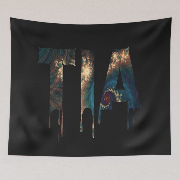 Item preview, Tia girls name abstract text design designed and sold by Areashor.