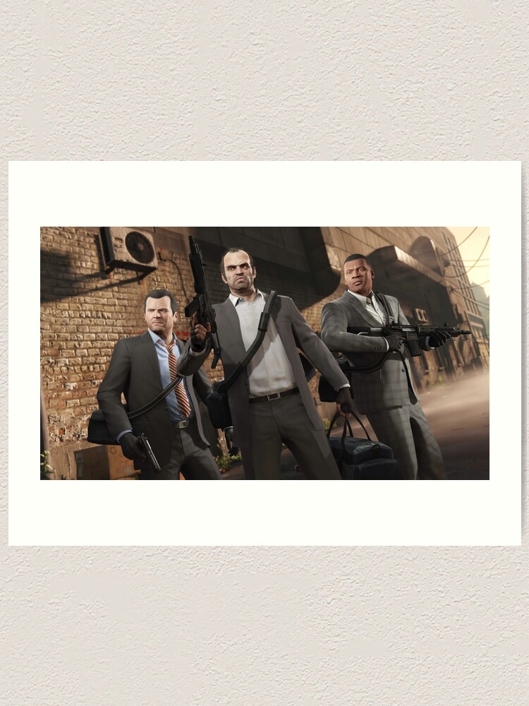 "GTA V characters" Art Print for Sale by damirowsky23 | Redbubble