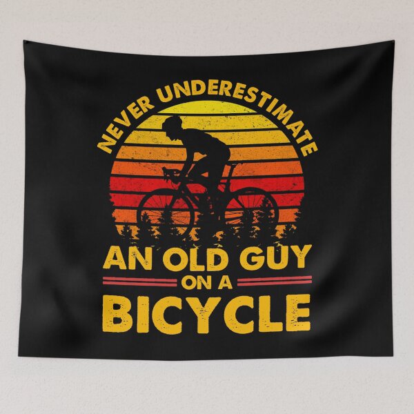 Item preview, Copy of An Old Guy On A Bicycle Cycling Vintage Never Underestimate  designed and sold by Mariaxjulio.