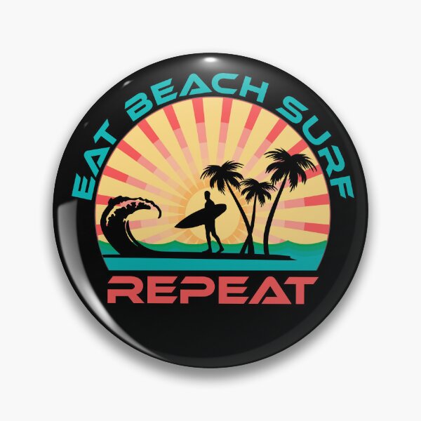 Artikelvorschau, Eat Beach Surf Repeat, Boho-Sonnenuntergang entworfen und verkauft von ACC .