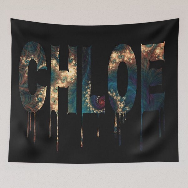 Item preview, Chloe girls name abstract text design designed and sold by Areashor.