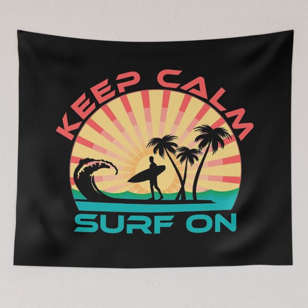 Item preview, Keep Clam and Surf On, Boho Sunset designed and sold by ACC .