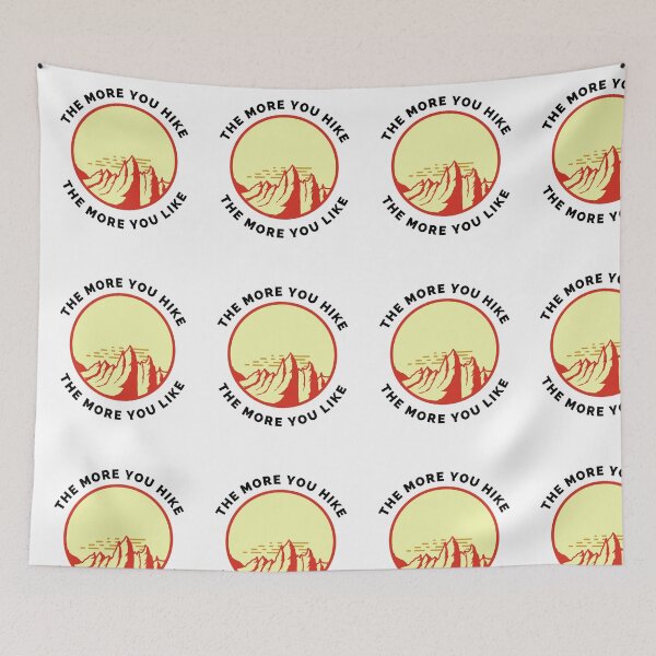 Item preview, The More You Hike The More You Like - Gift For Adventure Outdoor Camping Mountaineer Trekking Hiking Lovers designed and sold by ExploreTheStore.