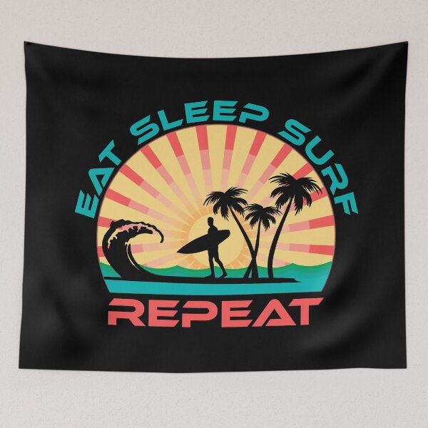 Item preview, Eat Sleep Surf Repeat, Boho Sunset designed and sold by ACC .