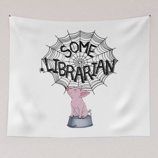 Item preview, Cute Pig See Spider Web Some Librarian Funny Piggy designed and sold by Mariaxjulio.