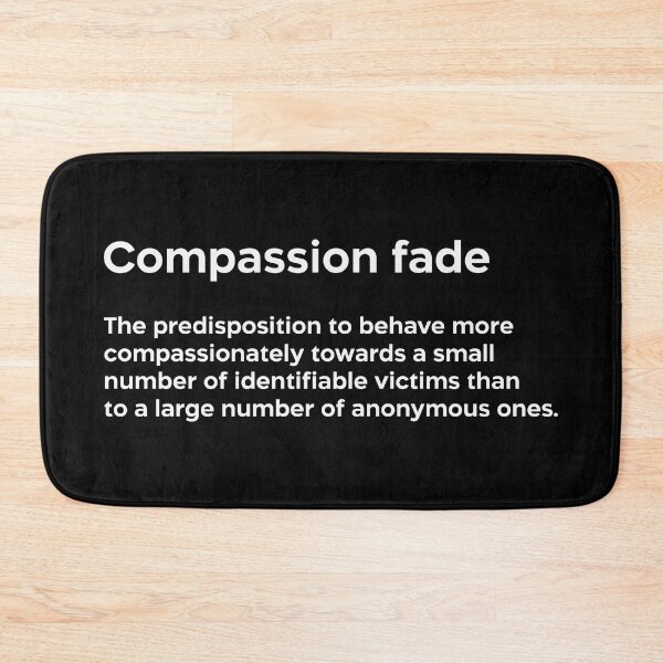Item preview, Compassion fade white designed and sold by EdimQuotes.