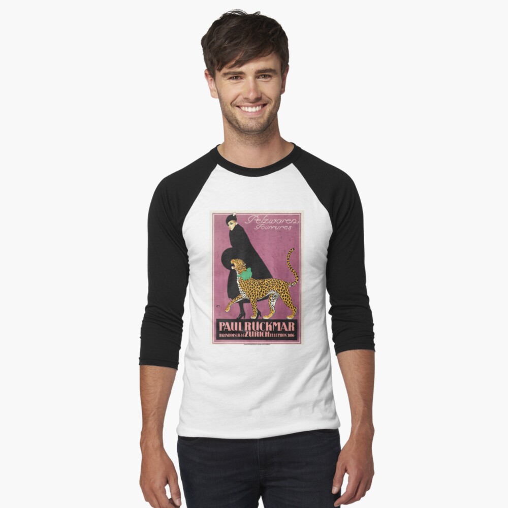 Item preview, Baseball ¾ Sleeve T-Shirt designed and sold by retroposters.