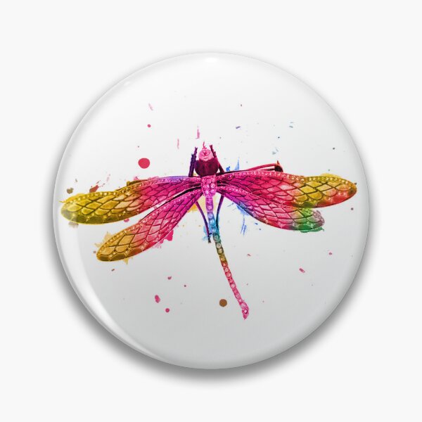 Artikelvorschau, bunte Libellenwasserfarbe, Libellen, Chris Robinson Brotherhood, Eighteen Visions, Immortal, Nuclear Assault, Satyricon, Saxon, Beetle, Blackberry entworfen und verkauft von NAZIMNADIR.