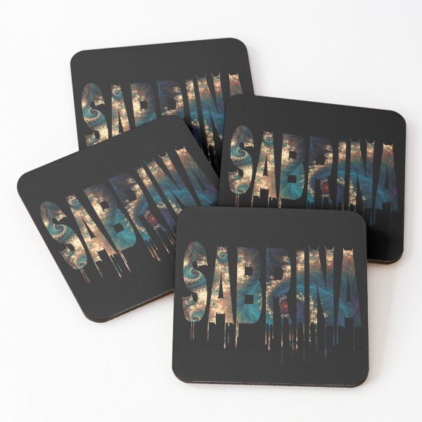 Item preview, Sabrina girls name abstract gold and blue test design designed and sold by Areashor.