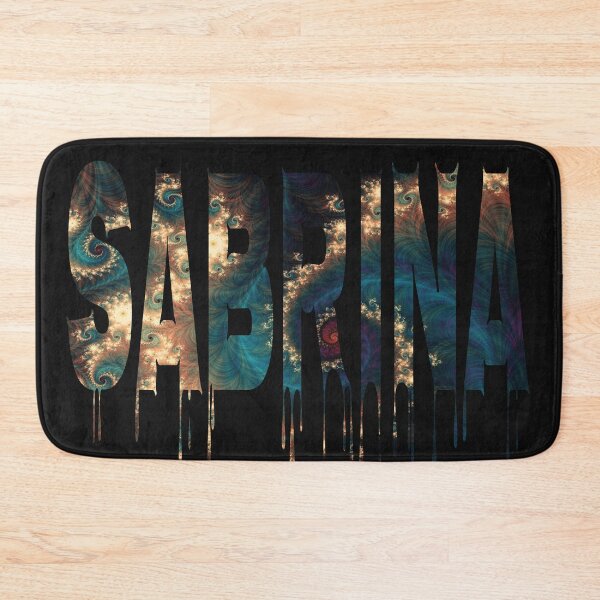 Item preview, Sabrina girls name abstract gold and blue test design designed and sold by Areashor.