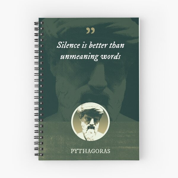 Item preview, Pythagoras - Silence is better than unmeaning words designed and sold by Syahrasi.