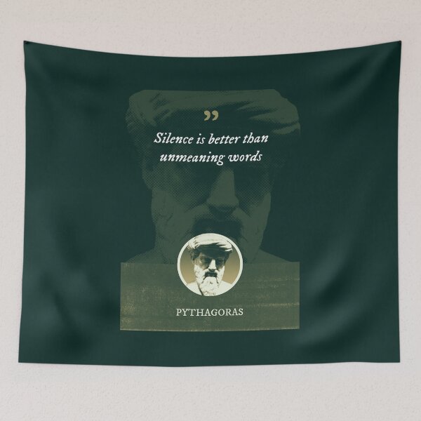 Item preview, Pythagoras - Silence is better than unmeaning words designed and sold by Syahrasi.