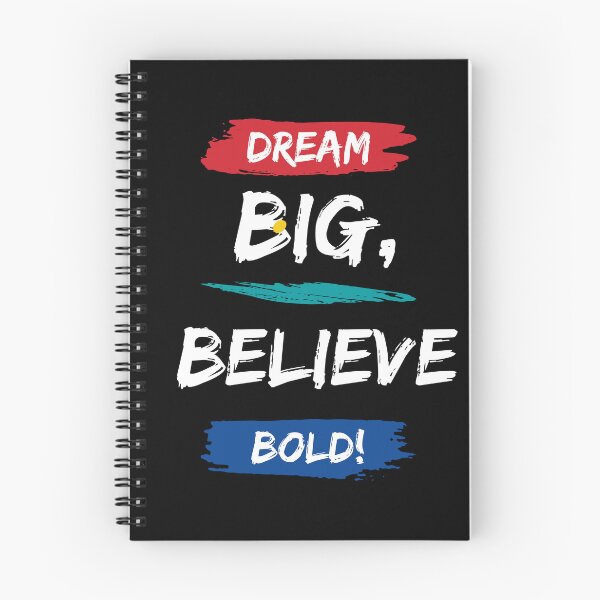 Item preview, Dream Big Believe Bold - Motivational quote designed and sold by FancyZone.