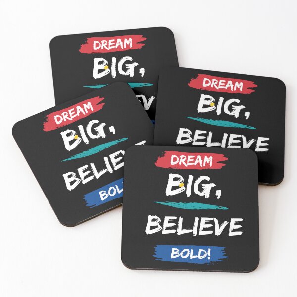 Item preview, Dream Big Believe Bold - Motivational quote designed and sold by FancyZone.