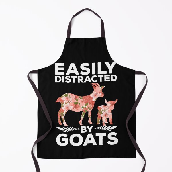 Item preview, Floral Farm Animal Funny Farmer Easily Distracted By Goats designed and sold by Mariaxjulio.