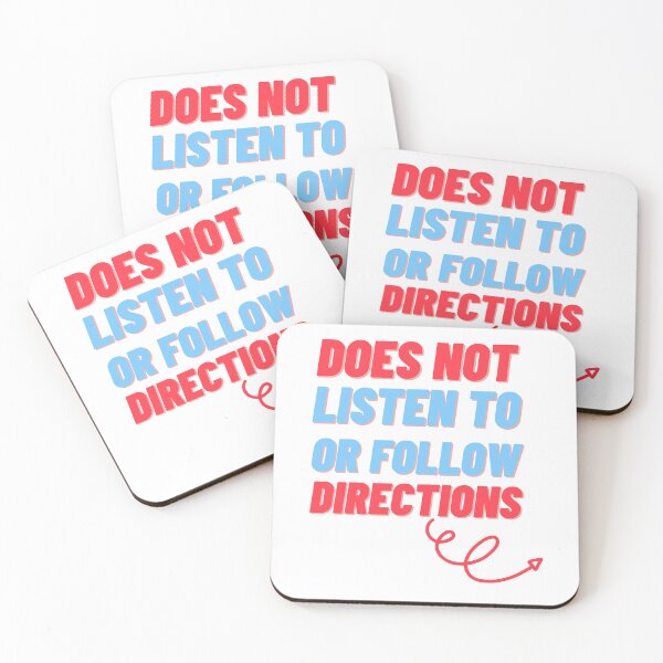 Item preview, Doesn't Listen to or Follow Directions - Funny Man Design  designed and sold by CreativNode.