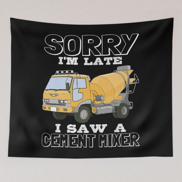 Item preview, Funny Concrete Mixer Truck Cement Construction Workers Gifts Premium T-Shirt designed and sold by MarioKowallik.