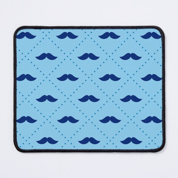Item preview, Father Day Pattern Mustache Dad Pattern Daddy Blue Pattern designed and sold by Dr.YesOrNo.