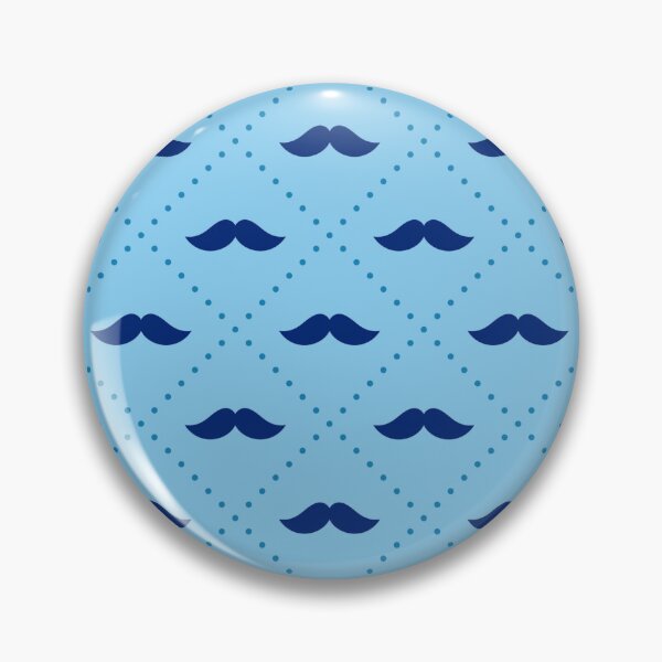 Item preview, Father Day Pattern Mustache Dad Pattern Daddy Blue Pattern designed and sold by Dr.YesOrNo.