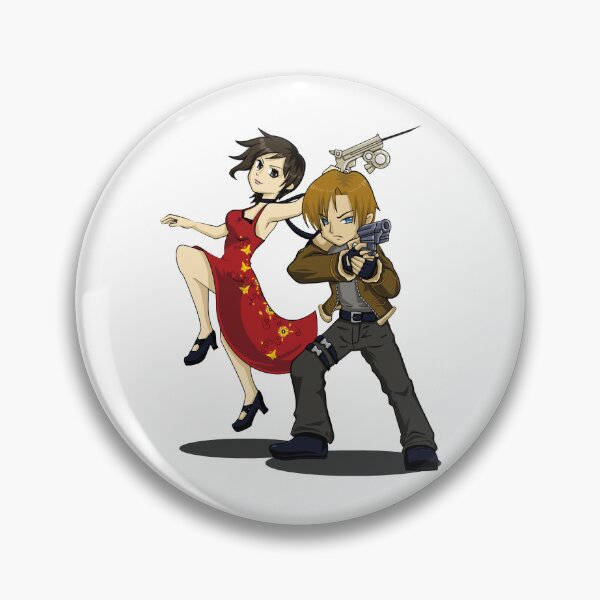 Item preview, Creative Survival Horror Video Game Alluring Re4 Chibi Ada And Leon Gift For Fans designed and sold by OverbayStraight.