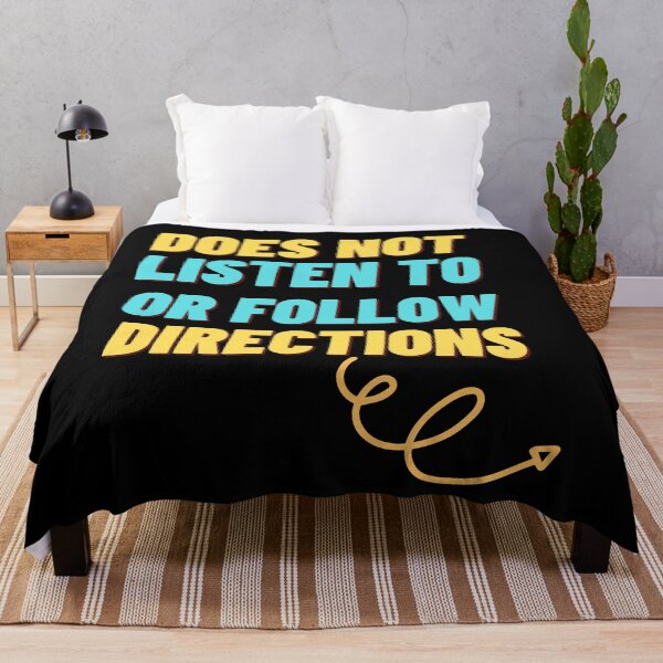Item preview, Doesn't Listen to or Follow Directions - Funny Man Design  designed and sold by CreativNode.