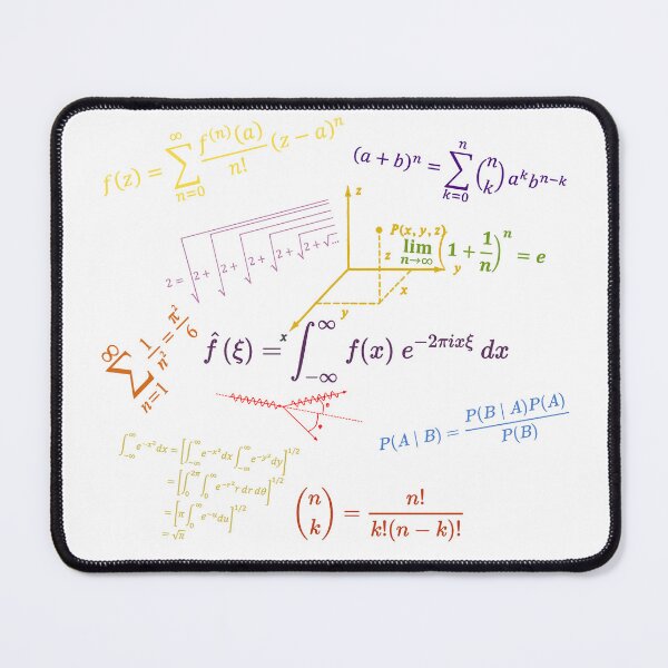 Item preview, math equations and formulas colored version designed and sold by NoetherSym.